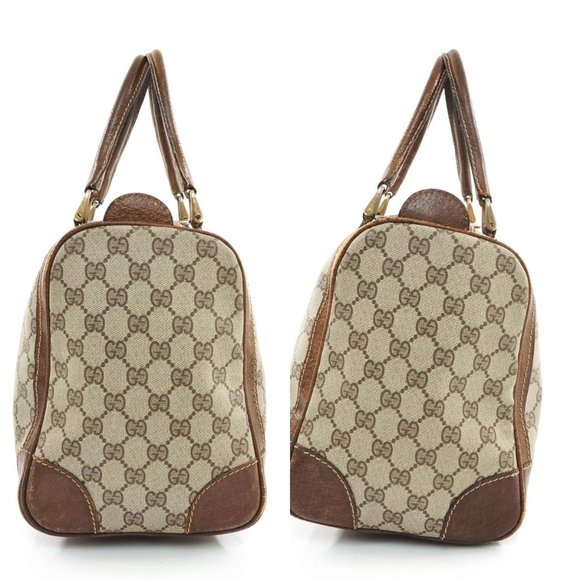 Auth Gucci Hand Bag Brown Leather #29012G13 - Picture 13 of 13